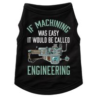 Machinist Funny Joke Humor CNC Machinist Gift Doggie Tank
