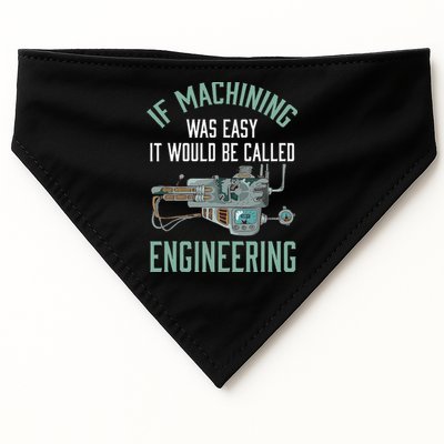 Machinist Funny Joke Humor CNC Machinist Gift USA-Made Doggie Bandana