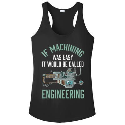 Machinist Funny Joke Humor CNC Machinist Gift Ladies PosiCharge Competitor Racerback Tank