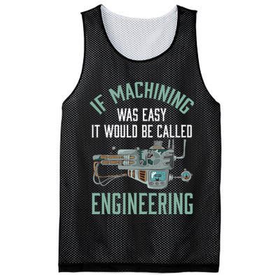 Machinist Funny Joke Humor CNC Machinist Gift Mesh Reversible Basketball Jersey Tank