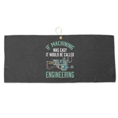 Machinist Funny Joke Humor CNC Machinist Gift Large Microfiber Waffle Golf Towel