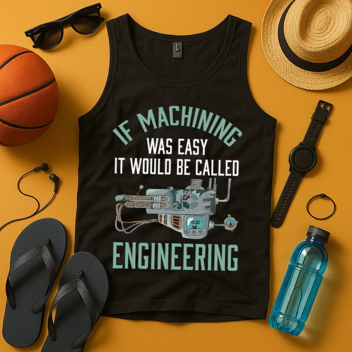 Machinist Funny Joke Humor CNC Machinist Gift Tank Top
