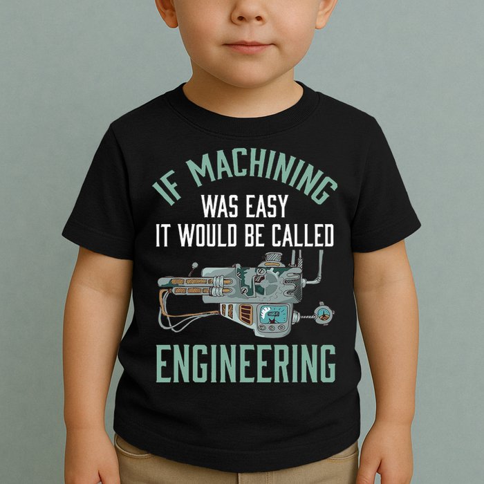 Machinist Funny Joke Humor CNC Machinist Gift Toddler T-Shirt