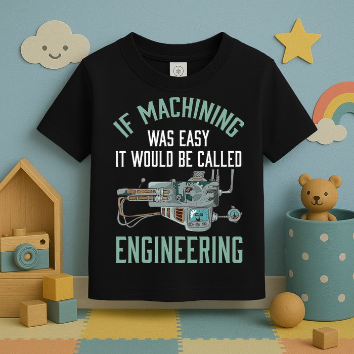 Machinist Funny Joke Humor CNC Machinist Gift Toddler T-Shirt