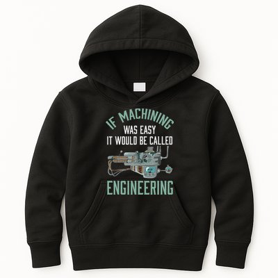Machinist Funny Joke Humor CNC Machinist Gift Kids Hoodie