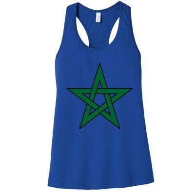 Morocco Football Jersey Moroccan Flag Moroccan Soccer Gift Women's Racerback Tank