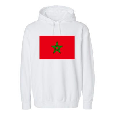 Morocco Football Jersey Moroccan Flag Moroccan Soccer Cute Gift Garment-Dyed Fleece Hoodie