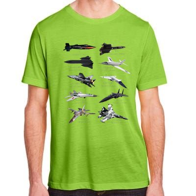 MilitaryS Fastest Jet Fighters Aircraft Plane Of The World Adult ChromaSoft Performance T-Shirt