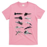 MilitaryS Fastest Jet Fighters Aircraft Plane Of The World T-Shirt