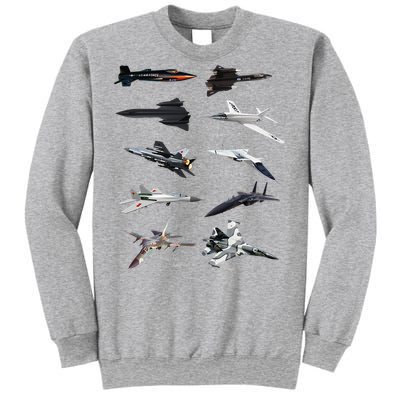 MilitaryS Fastest Jet Fighters Aircraft Plane Of The World Sweatshirt