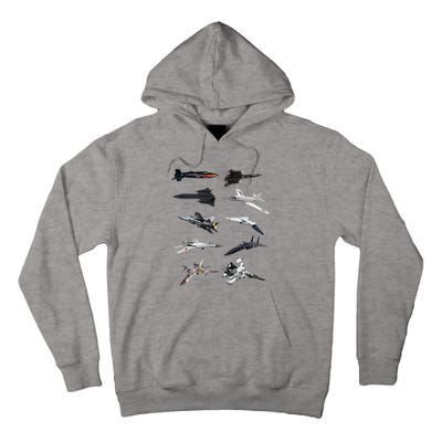 MilitaryS Fastest Jet Fighters Aircraft Plane Of The World Tall Hoodie