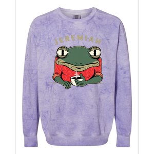 Music Funny Jeremiah The Bullfrog Classic Rock Colorblast Crewneck Sweatshirt