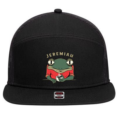 Music Funny Jeremiah The Bullfrog Classic Rock 7 Panel Mesh Trucker Snapback Hat
