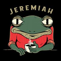 Music Funny Jeremiah The Bullfrog Classic Rock Bucket Hat