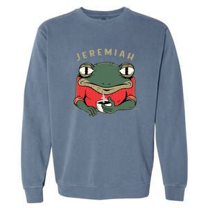 Music Funny Jeremiah The Bullfrog Classic Rock Garment-Dyed Sweatshirt