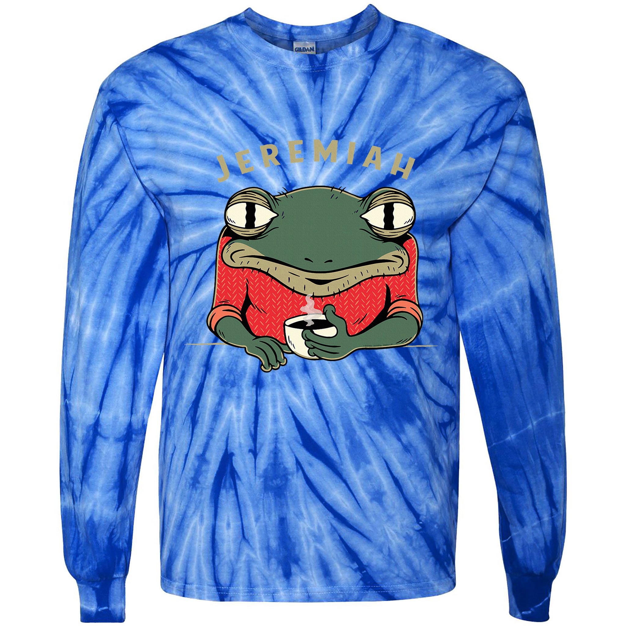Music Funny Jeremiah The Bullfrog Classic Rock Tie-Dye Long Sleeve Shirt