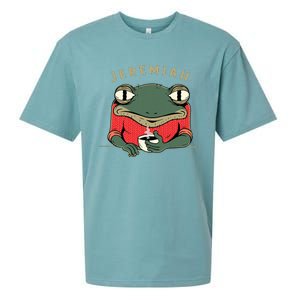 Music Funny Jeremiah The Bullfrog Classic Rock Sueded Cloud Jersey T-Shirt