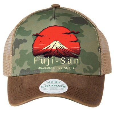 Mount Fuji Japanese Mountain Imagery Japan Lover Mt Fuji Legacy Tie Dye Trucker Hat