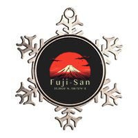 Mount Fuji Japanese Mountain Imagery Japan Lover Mt Fuji Metallic Star Ornament