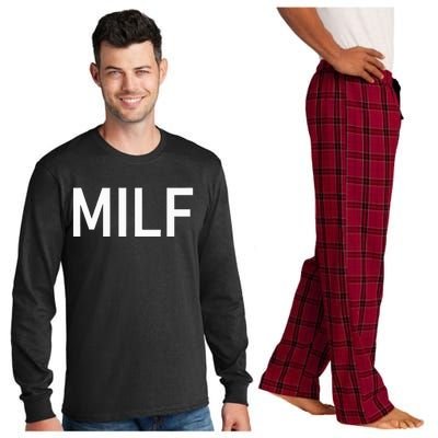 Milf Funny Jokes Sarcastic Long Sleeve Pajama Set