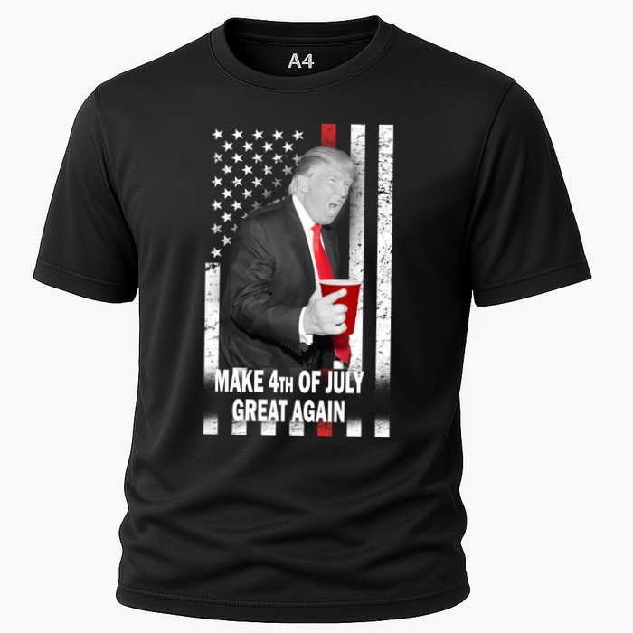 Donald Trump Make 4th Of July Great Again Cooling Performance Crew T-Shirt