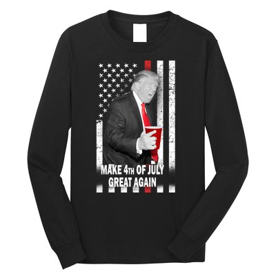 Donald Trump Make 4th Of July Great Again Long Sleeve Shirt