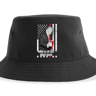 Donald Trump Make 4th Of July Great Again Sustainable Bucket Hat