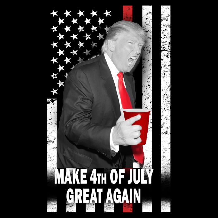 Donald Trump Make 4th Of July Great Again 7-Panel Snapback Hat
