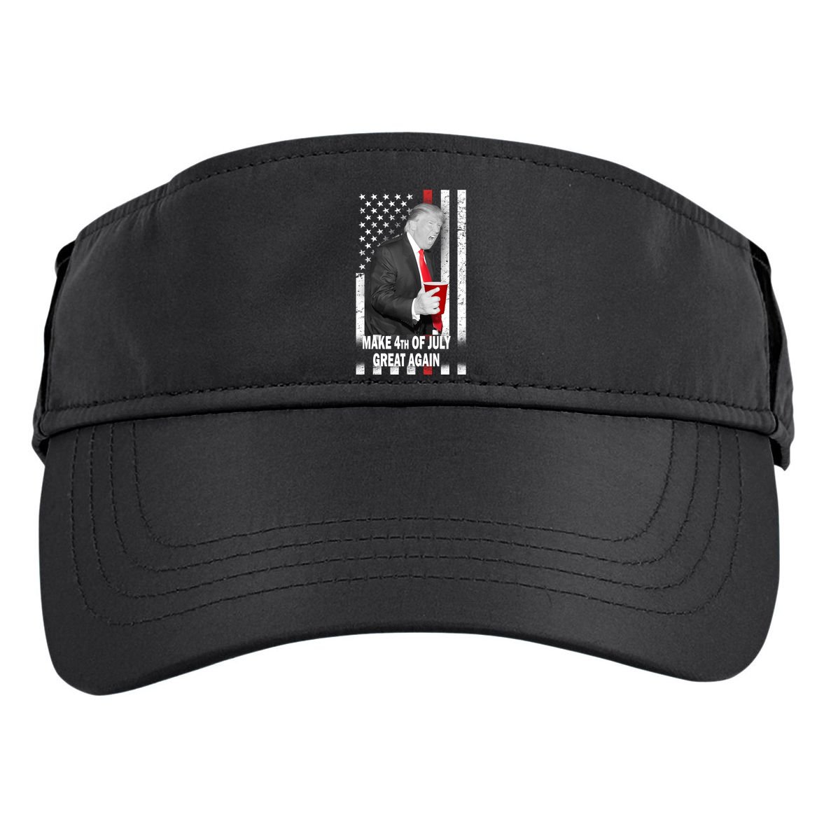 Donald Trump Make 4th Of July Great Again Adult Drive Performance Visor