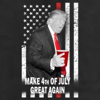 Donald Trump Make 4th Of July Great Again Adult Drive Performance Visor