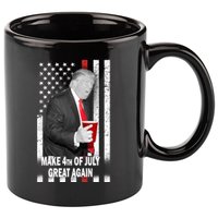 Donald Trump Make 4th Of July Great Again 11oz C Handle Ceramic Mug