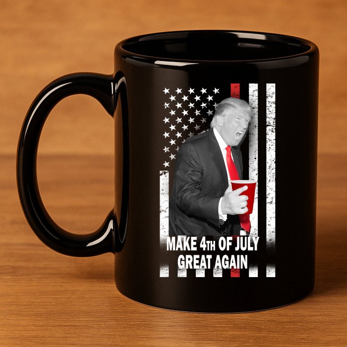 Donald Trump Make 4th Of July Great Again 11oz C Handle Ceramic Mug