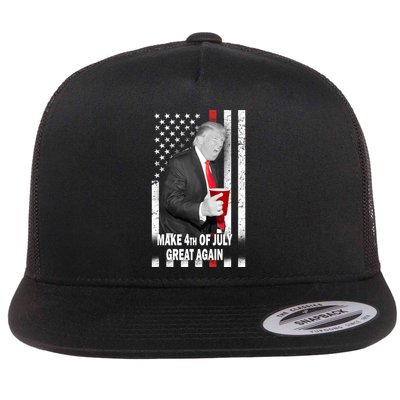 Donald Trump Make 4th Of July Great Again Flatbill Hat