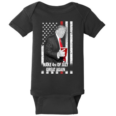 Donald Trump Make 4th Of July Great Again Baby Bodysuit