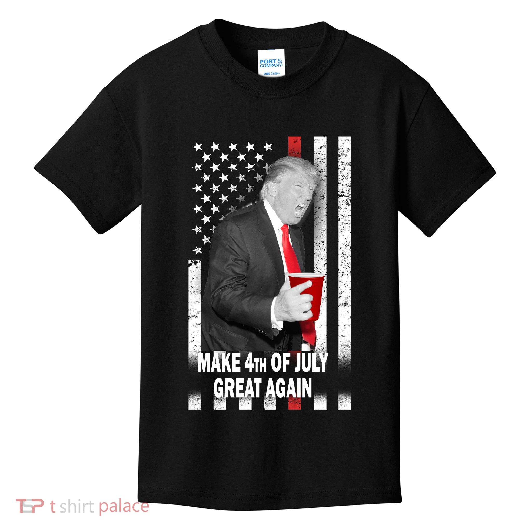 Donald Trump Make 4th Of July Great Again Kids T-Shirt