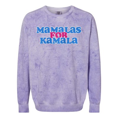 Mamalas For Kamala This Mamala Voting For Kamala Raglan Colorblast Crewneck Sweatshirt