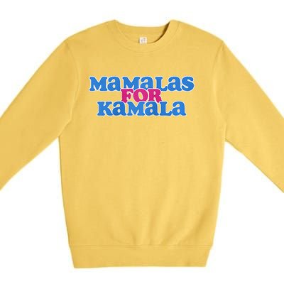 Mamalas For Kamala This Mamala Voting For Kamala Raglan Premium Crewneck Sweatshirt