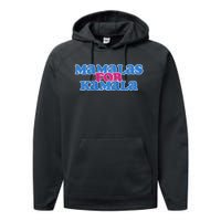 Mamalas For Kamala This Mamala Voting For Kamala Raglan Performance Fleece Hoodie