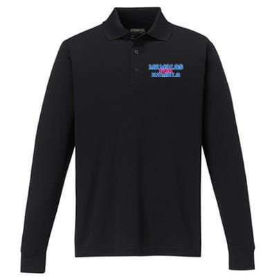 Mamalas For Kamala This Mamala Voting For Kamala Raglan Performance Long Sleeve Polo