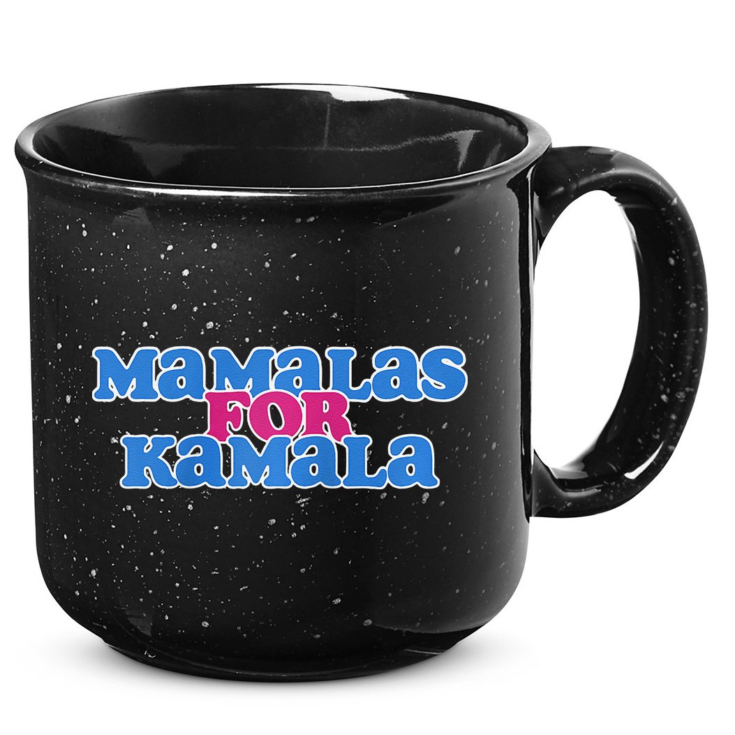 Mamalas For Kamala This Mamala Voting For Kamala Raglan 15oz Campfire Ceramic Mug
