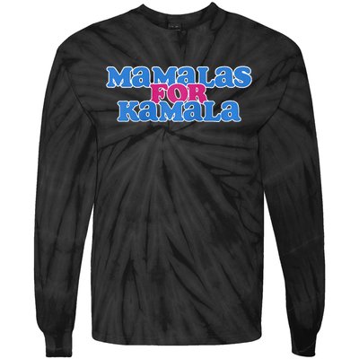 Mamalas For Kamala This Mamala Voting For Kamala Raglan Tie-Dye Long Sleeve Shirt