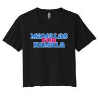 Mamalas For Kamala This Mamala Voting For Kamala Raglan Women's Crop Top Tee