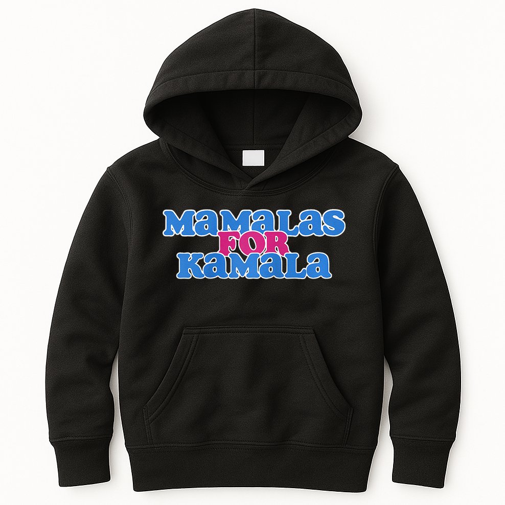 Mamalas For Kamala This Mamala Voting For Kamala Raglan Kids Hoodie
