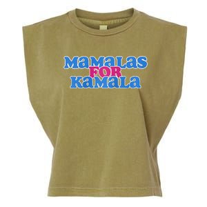 Mamalas For Kamala This Mamala Voting For Kamala Raglan Garment-Dyed Women's Muscle Tee