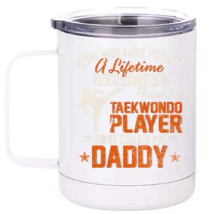 My Favorite Korea Taekwondo Training Player Calls Me Daddy Gift 12 oz Stainless Steel Tumbler Cup