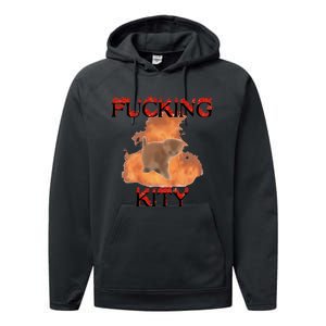 Milkcattos Fucking Kity Performance Fleece Hoodie