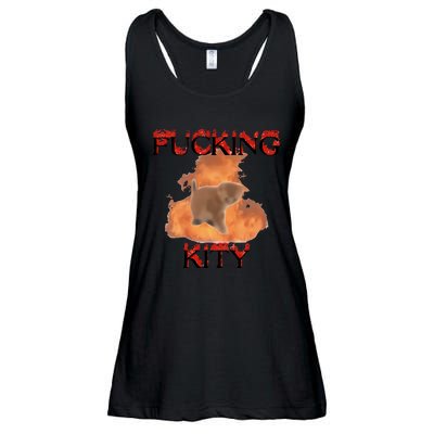 Milkcattos Fucking Kity Ladies Essential Flowy Tank