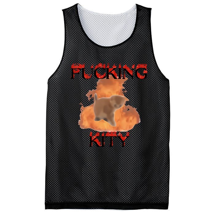 Milkcattos Fucking Kity Mesh Reversible Basketball Jersey Tank