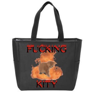 Milkcattos Fucking Kity Zip Tote Bag