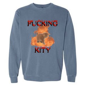 Milkcattos Fucking Kity Garment-Dyed Sweatshirt